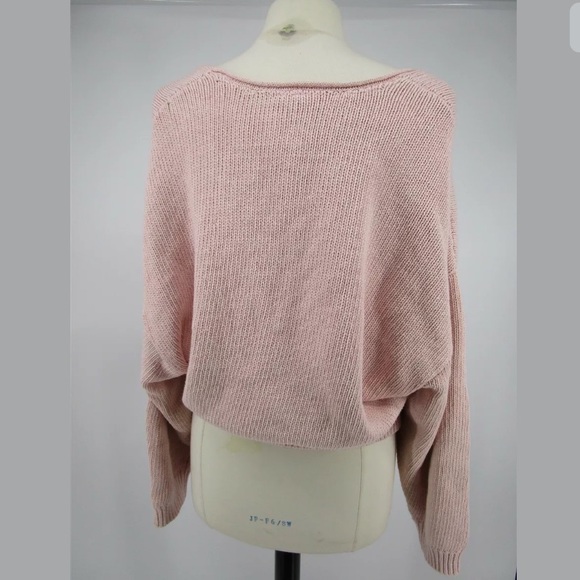 Free People Pink Rose Perfect Day Pullover Medium - Picture 7 of 7